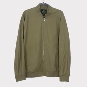 Outdoor Jacket Vintage Beige Zip Up Windbreaker Jacket